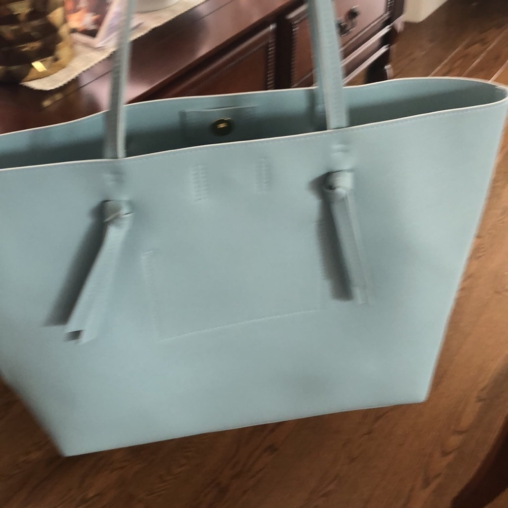 Indigo vegan tote in mint green - Picture 8 of 8